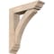 Ekena Millwork Thorton Traditional Smooth Bracket w/ Offset Brace, Douglas Fir, 5 1/2"W x 22"D x 26"H BKT0604X22X26THR01SDF - alternate 1
